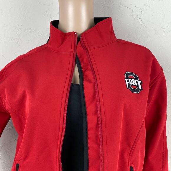 Zorrel The Weather Series Women Red Mock Neck  Fleece Lined Full Zip Jacket M - Picture 3 of 11